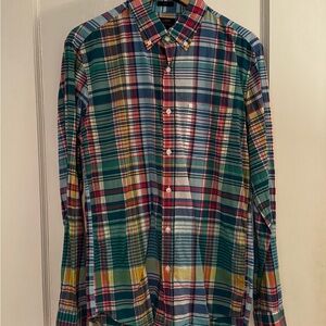 Men's Multicolor Madras Plaid Shirt